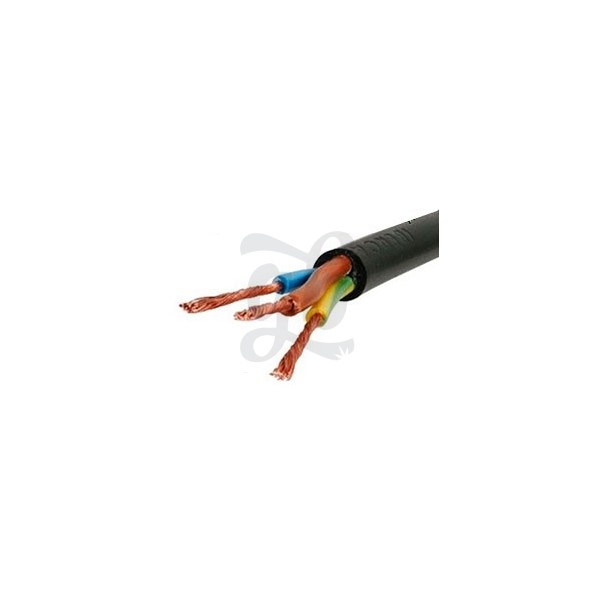 3 x 2.5mm Wire Cable (Black)
