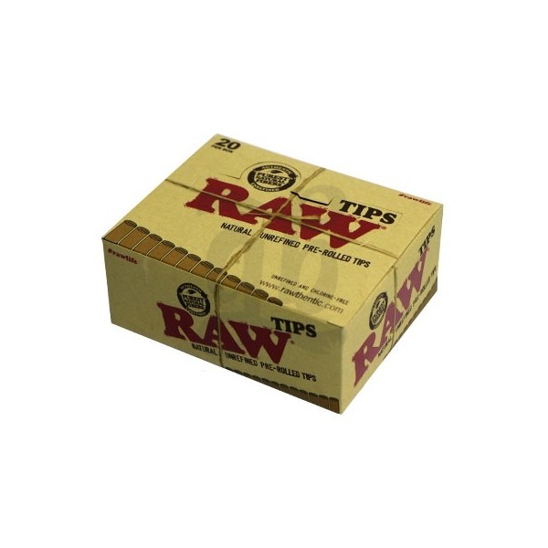 RAW pre-rolled Tips caja entera