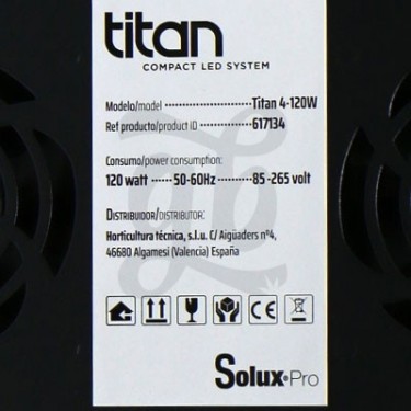 Solux Titan 120W LED data sheet