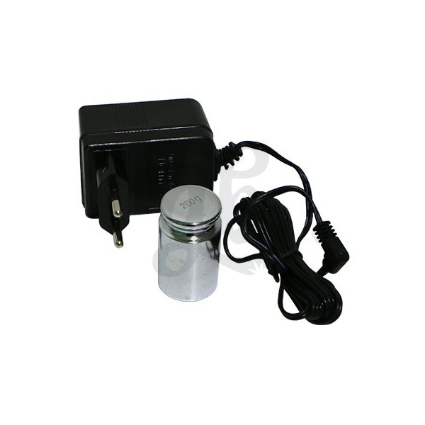 Báscula Doble Pantalla WT3002A - Cable de enchufe y peso calibrador