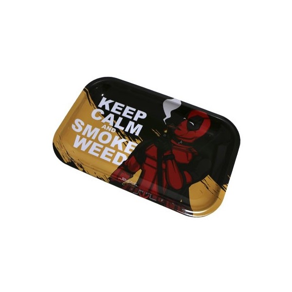 Bandejas Smoke Arsenal - Deadpool keep calm and smoke weed
