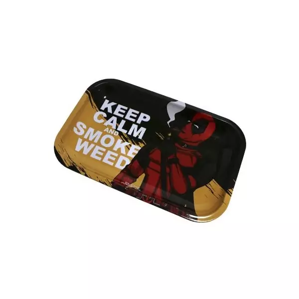 Bandejas Smoke Arsenal Bandejas Smoke Arsenal - Deadpool keep calm and smoke weed