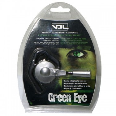 LED verde mãos livre olho verde