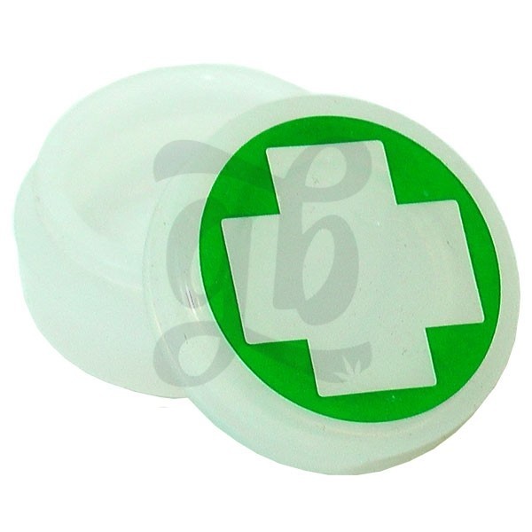 Cajita de silicona - Logo Medicinal Verde y Blanco