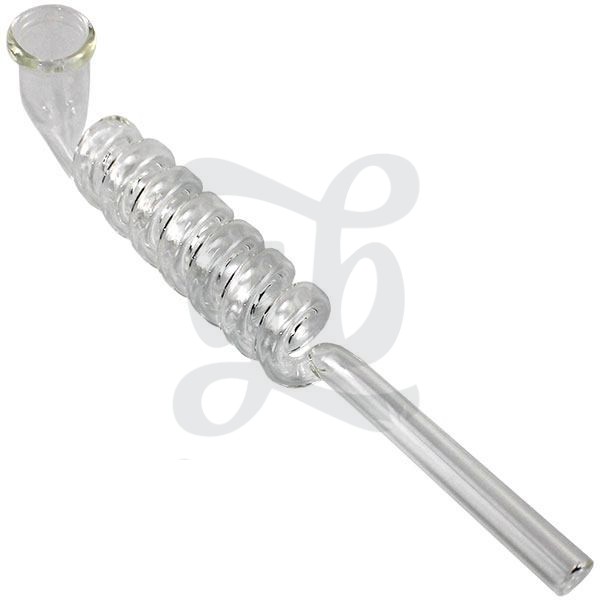Glass Pipe with Spiral 17 cm