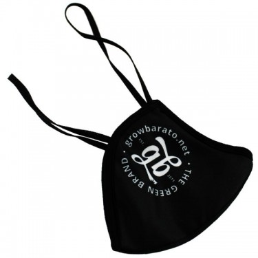 Mascarilla GB - Diseño de hojas, color negro