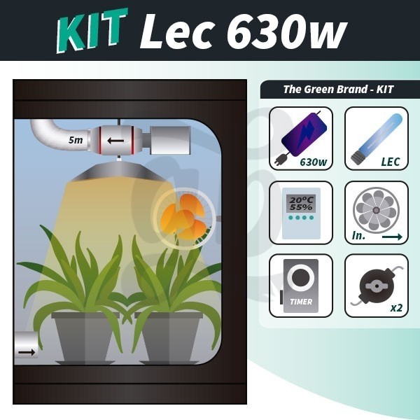  Kit de cultivo completo LEC 630W 