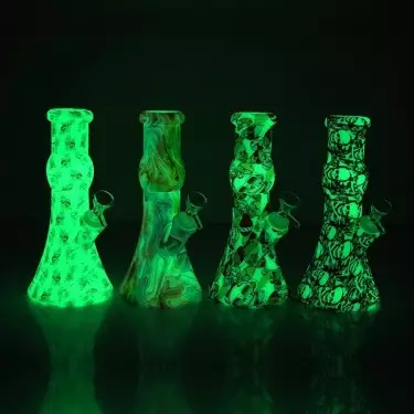 Bong Silicone Fluorescente 23 cm - GB A marca verde