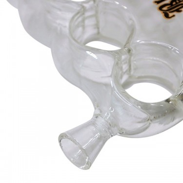 Pipa Pura Black Leaf Knuckle Duster para Cannabis - GB The Green Brand