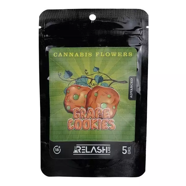 Flores de CBD Relash Lab biscoitos de uva 5g