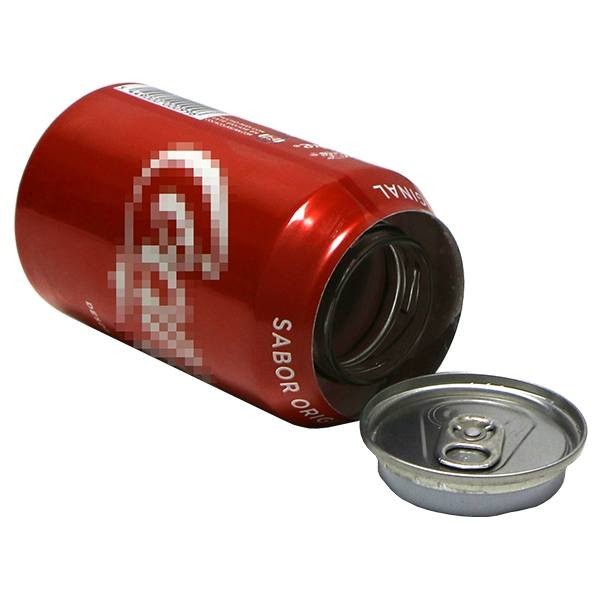 Bote Coca Cola de ocultación abierto