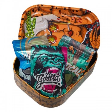 Pack CBD Outdoor Selection + Caja de Metal con Bandeja de Liar 'Granny's Cookies'