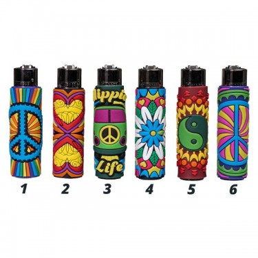Clipper Hippie Passion 3 Lighter with Silicone Case 1