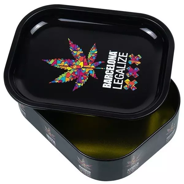 View Caja De Metal Con Bandeja De Liar 'Legalize'