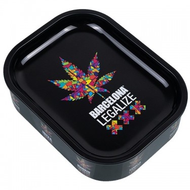 Caja De Metal Con Bandeja De Liar 'Legalize' cerrado