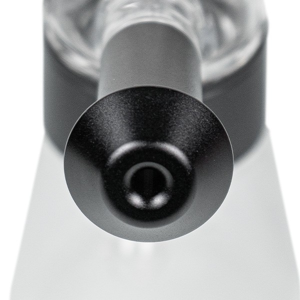 Bubbler de Cristal y Aluminio 11.5 cm negro boca
