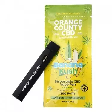 Disposable Pod Banana Kush Orange County CBD