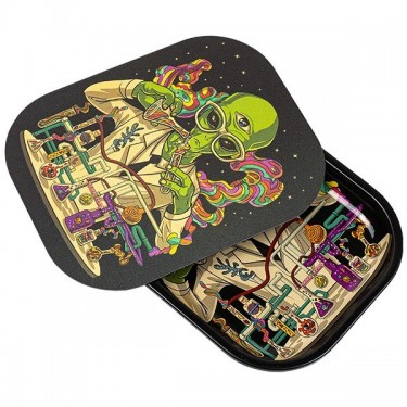 'Doctor Alien' Small Rolling Tray With Lid