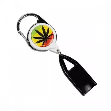 Porta mechero extensible hoja rasta