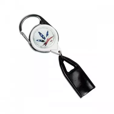 Retractable Lighter Leash usa white