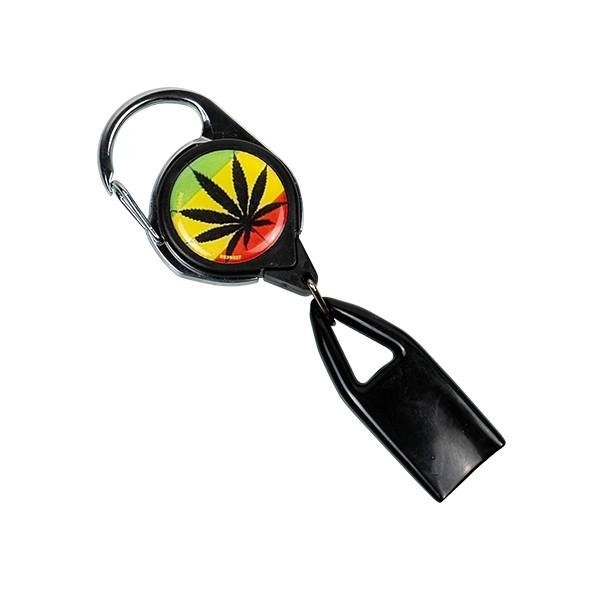 3 Porta Accendini Con Cordino Retrattile - Nero, Blu, Bianco | Gancio Pratico - Foto 6