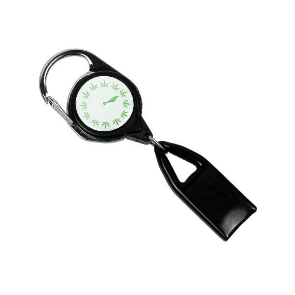 Porte-Briquet Extensible horloge cannabis porte-briquet noir