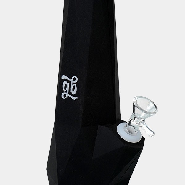 Bong de Silicona Diamond GB detalle cazoleta y logo