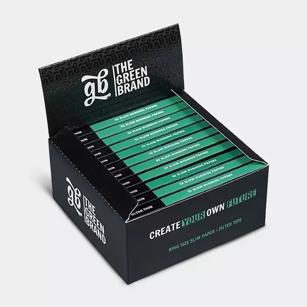 King Size Slim Rolling Papers + GB Tips