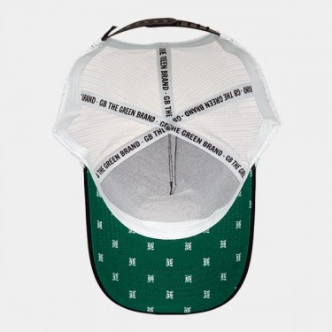 Gorra de Rejilla GB The Green Brand blanca interior