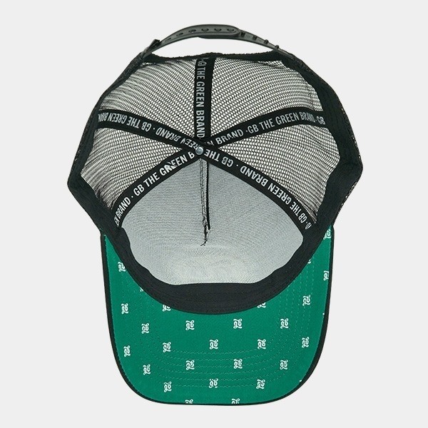 Gorra de Rejilla GB The Green Brand negra interior