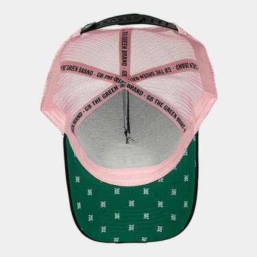 Gorra de Rejilla GB The Green Brand rosa interior