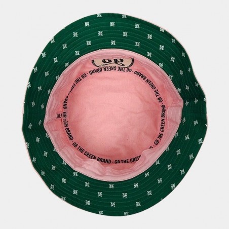 Sombrero Bucket GB The Green Brand rosa interior