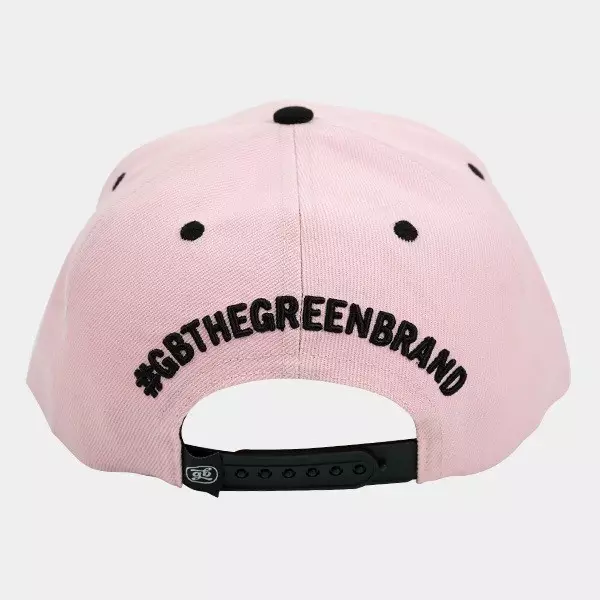Gorra Plana GB The Green Brand rosa parte detrás