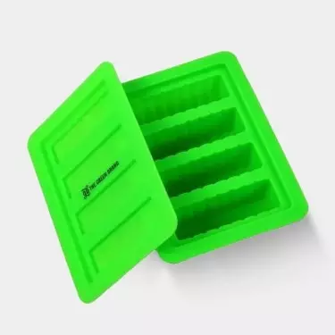 Molde de silicone GB A marca verde para manteiga de cannabis