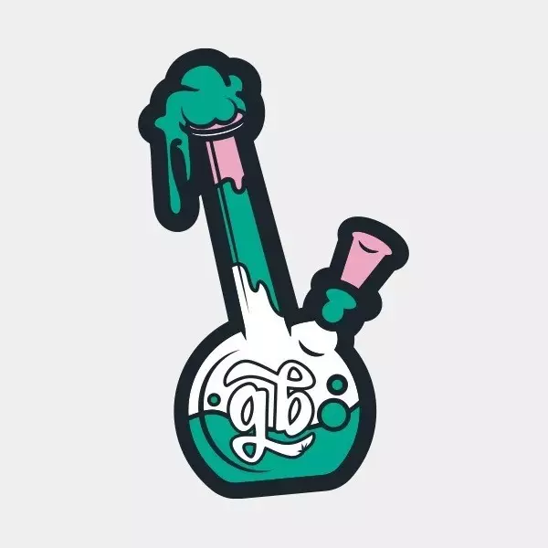 Pegatina GB The Green Brand Decorativa bong