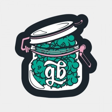 Pegatina GB The Green Brand Decorativa bote