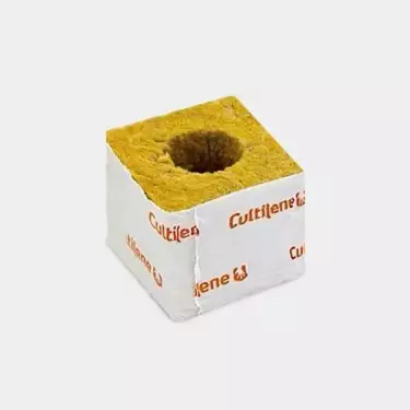 Taco lana de roca de 75 x 75 x 65mm - Grow Barato