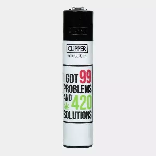 Mechero Clipper Weed Slogan 13 D Mechero Clipper Weed Slogan 13 D 2