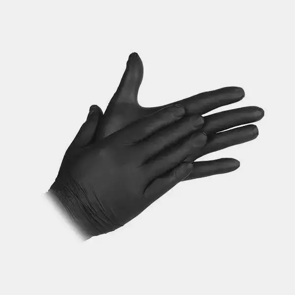Black Nitrile Gloves 100u - GB The Green Brand