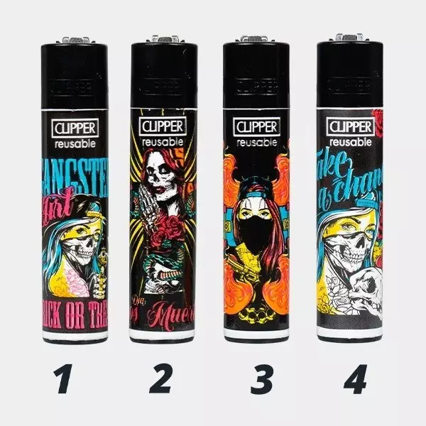 View Mechero Clipper She Skull