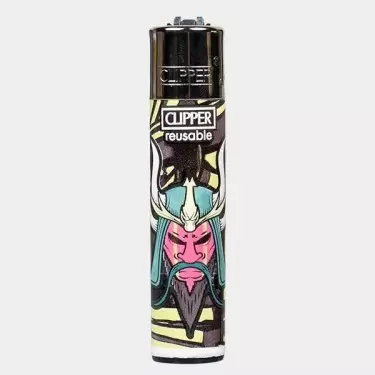 Isqueiro Clipper Coleção Samurai Masks - GB The Green Brand