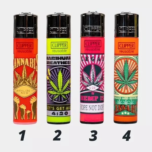 View Leaves Justice Clipper Lighter - GB The Green Brand