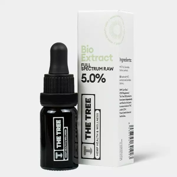 The Tree Raw 5% CBD Oil - GB The Green Brand
