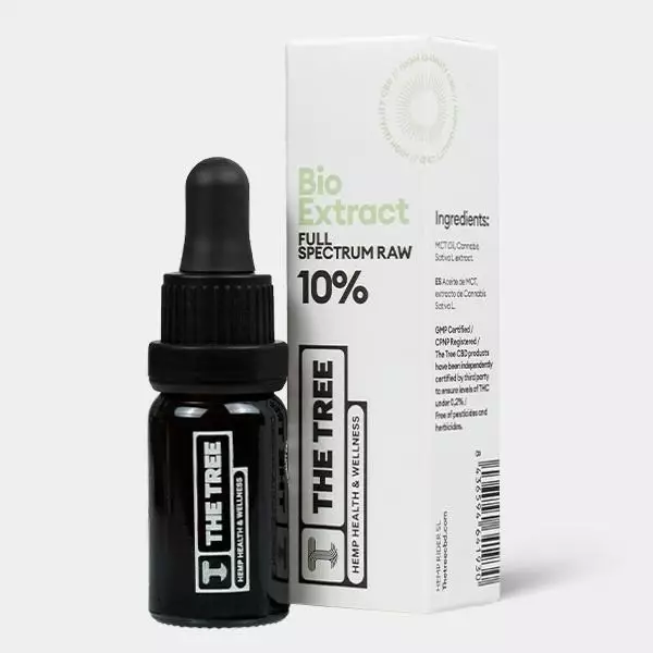 The Tree Raw 10% CBD Oil - GB The Green Brand