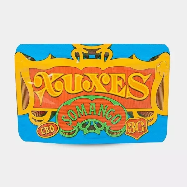 Flores CBD Xuxes 'Somango' Flores CBD Xuxes 'Somango' embalagem atrás