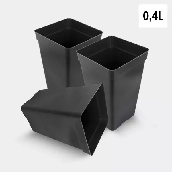 View 0.4L Square Pot Pack - GB The Green Brand