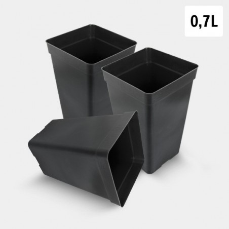 Pack Maceta Cuadrada 0.7L