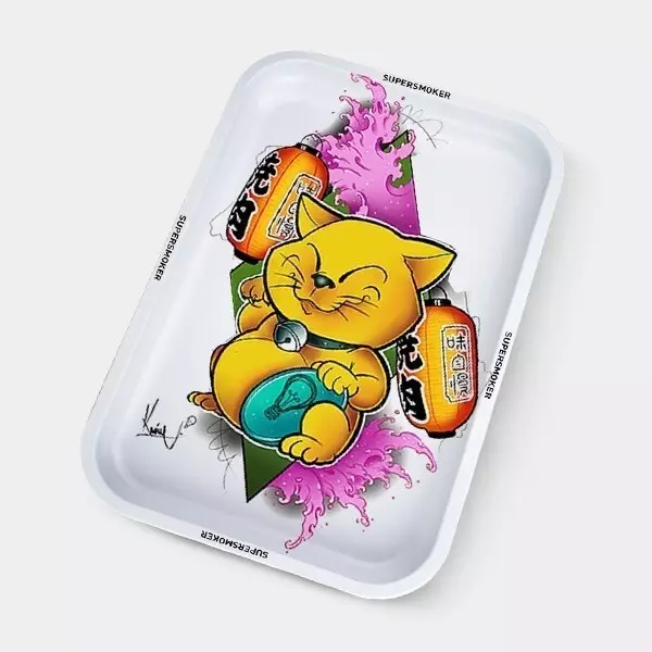Kaone 'Lucky Cat 'Rolling Tray obverse