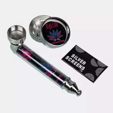 Conjunto De Pipe + Grinder + Grelhas Planas - GB The Green Brand