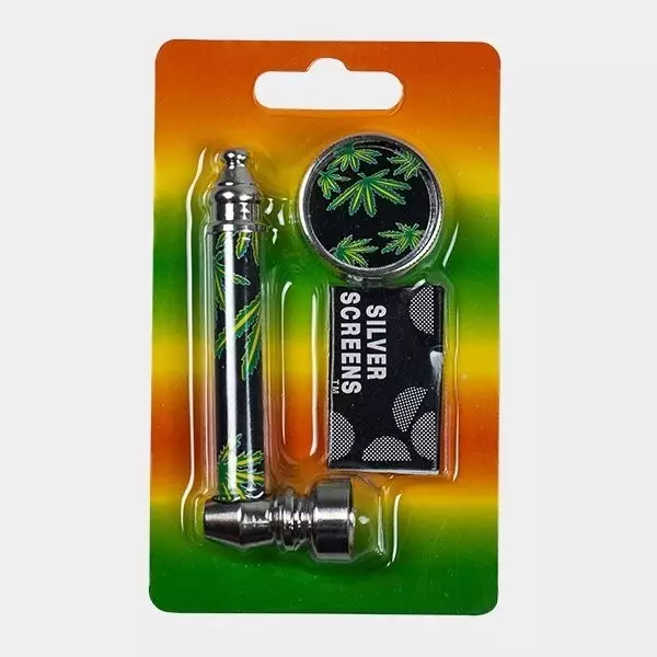Conjunto De Pipe + Grinder + Grelhas Planas - GB The Green Brand